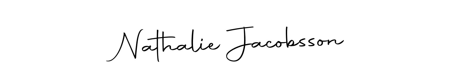 You can use this online signature creator to create a handwritten signature for the name Nathalie Jacobsson. This is the best online autograph maker. Nathalie Jacobsson signature style 10 images and pictures png