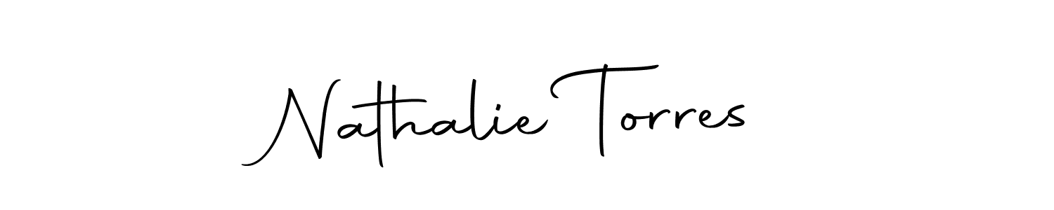 Create a beautiful signature design for name Nathalie Torres. With this signature (Autography-DOLnW) fonts, you can make a handwritten signature for free. Nathalie Torres signature style 10 images and pictures png