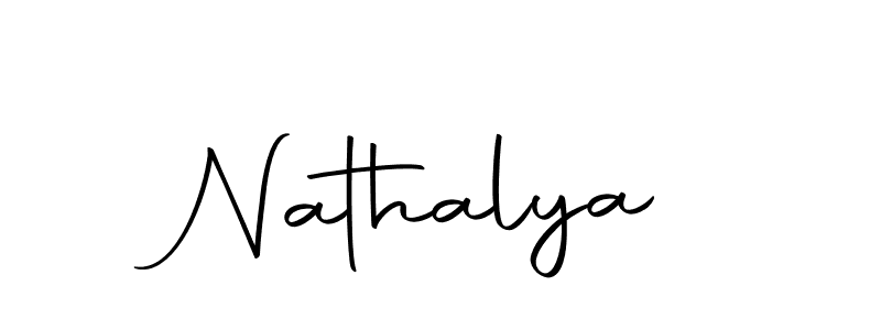 The best way (Autography-DOLnW) to make a short signature is to pick only two or three words in your name. The name Nathalya include a total of six letters. For converting this name. Nathalya signature style 10 images and pictures png