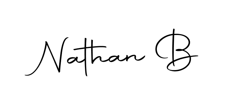 Make a beautiful signature design for name Nathan B. With this signature (Autography-DOLnW) style, you can create a handwritten signature for free. Nathan B signature style 10 images and pictures png