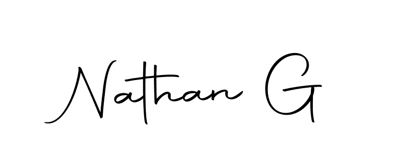 Use a signature maker to create a handwritten signature online. With this signature software, you can design (Autography-DOLnW) your own signature for name Nathan G. Nathan G signature style 10 images and pictures png