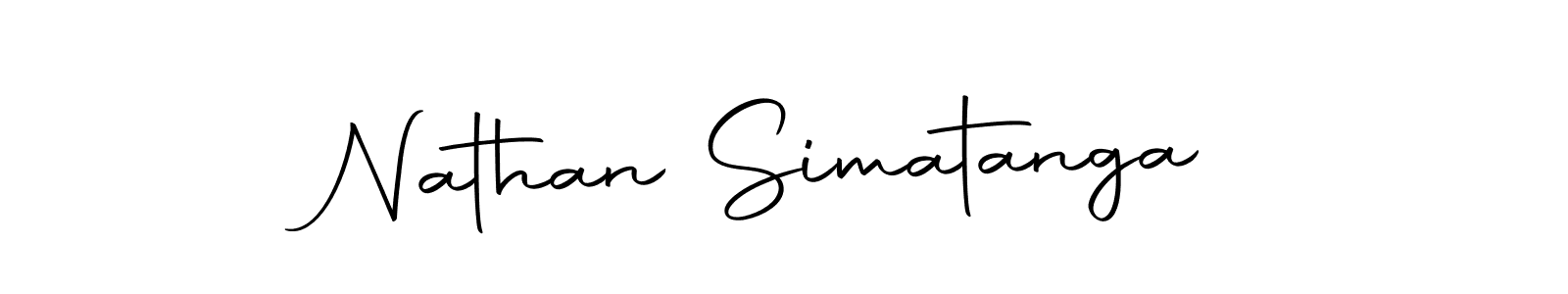 Autography-DOLnW is a professional signature style that is perfect for those who want to add a touch of class to their signature. It is also a great choice for those who want to make their signature more unique. Get Nathan Simatanga name to fancy signature for free. Nathan Simatanga signature style 10 images and pictures png