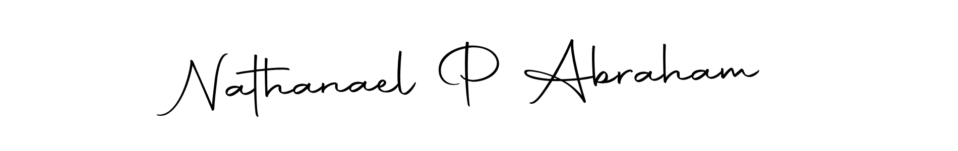 How to make Nathanael P Abraham signature? Autography-DOLnW is a professional autograph style. Create handwritten signature for Nathanael P Abraham name. Nathanael P Abraham signature style 10 images and pictures png