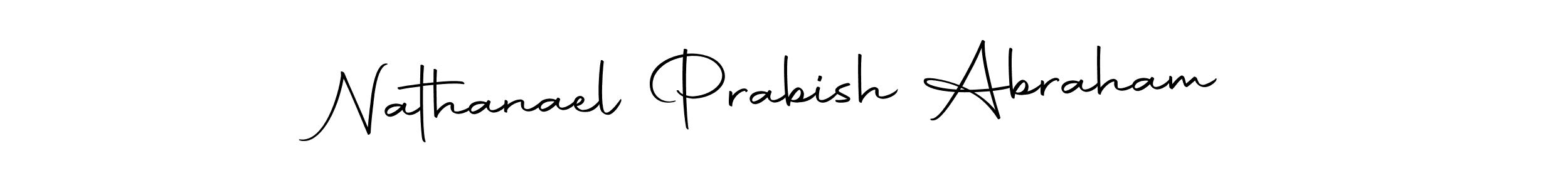 Similarly Autography-DOLnW is the best handwritten signature design. Signature creator online .You can use it as an online autograph creator for name Nathanael Prabish Abraham. Nathanael Prabish Abraham signature style 10 images and pictures png