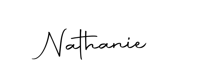 Make a beautiful signature design for name Nathanie. Use this online signature maker to create a handwritten signature for free. Nathanie signature style 10 images and pictures png