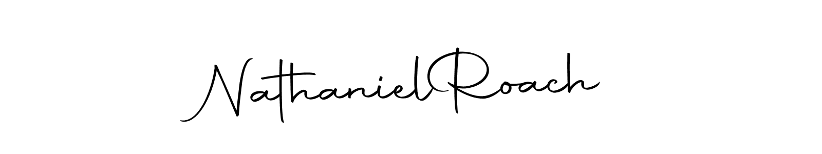 How to make Nathaniel  Roach name signature. Use Autography-DOLnW style for creating short signs online. This is the latest handwritten sign. Nathaniel  Roach signature style 10 images and pictures png