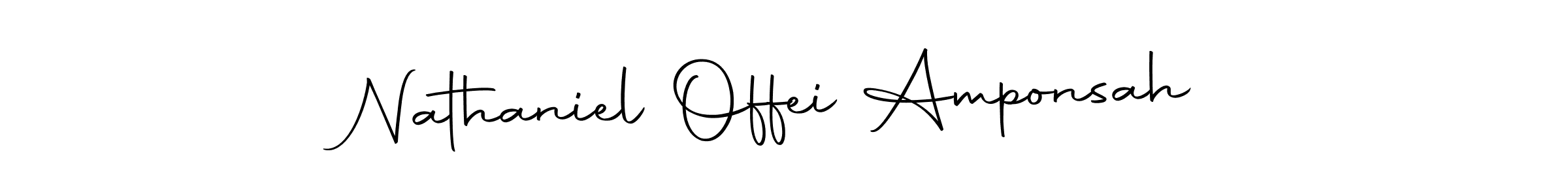 Nathaniel Offei Amponsah stylish signature style. Best Handwritten Sign (Autography-DOLnW) for my name. Handwritten Signature Collection Ideas for my name Nathaniel Offei Amponsah. Nathaniel Offei Amponsah signature style 10 images and pictures png