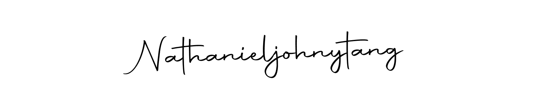 Make a beautiful signature design for name Nathanieljohnytang. With this signature (Autography-DOLnW) style, you can create a handwritten signature for free. Nathanieljohnytang signature style 10 images and pictures png