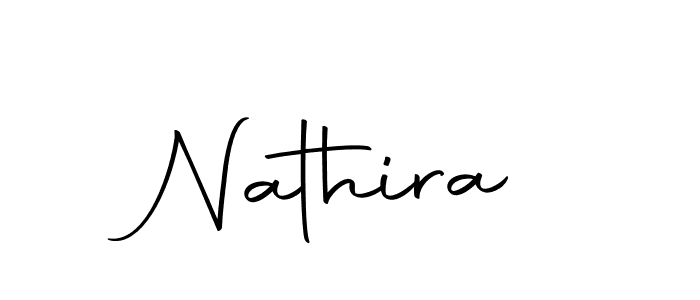Use a signature maker to create a handwritten signature online. With this signature software, you can design (Autography-DOLnW) your own signature for name Nathira. Nathira signature style 10 images and pictures png