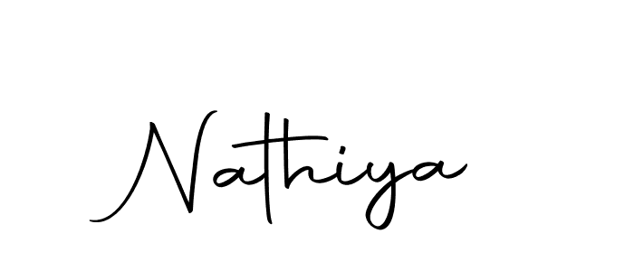 How to make Nathiya name signature. Use Autography-DOLnW style for creating short signs online. This is the latest handwritten sign. Nathiya signature style 10 images and pictures png