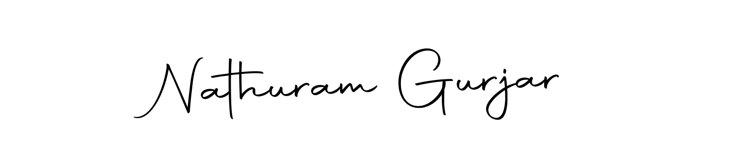 Create a beautiful signature design for name Nathuram Gurjar. With this signature (Autography-DOLnW) fonts, you can make a handwritten signature for free. Nathuram Gurjar signature style 10 images and pictures png