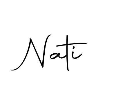 You can use this online signature creator to create a handwritten signature for the name Nati. This is the best online autograph maker. Nati signature style 10 images and pictures png