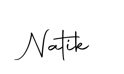 How to make Natik signature? Autography-DOLnW is a professional autograph style. Create handwritten signature for Natik name. Natik signature style 10 images and pictures png