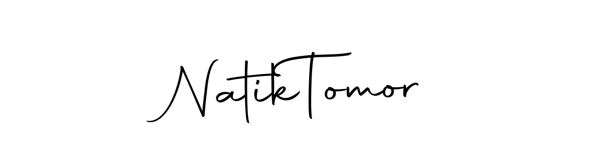 Design your own signature with our free online signature maker. With this signature software, you can create a handwritten (Autography-DOLnW) signature for name Natik  Tomor. Natik  Tomor signature style 10 images and pictures png