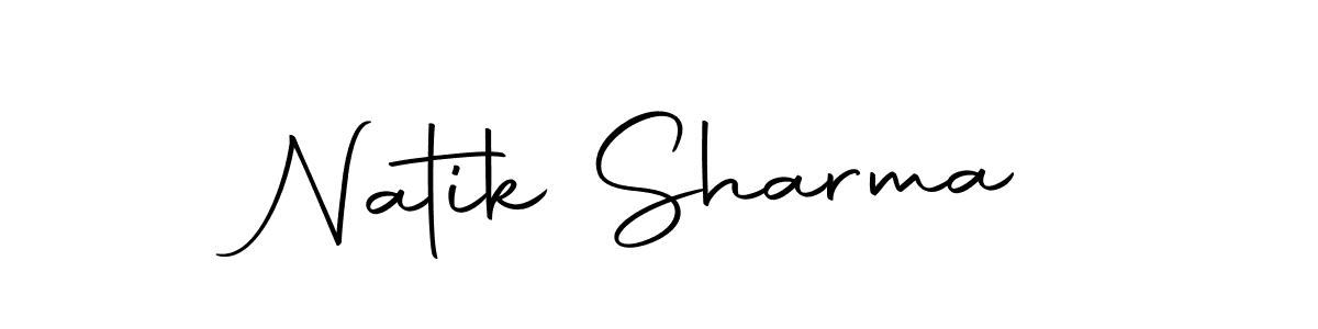 Design your own signature with our free online signature maker. With this signature software, you can create a handwritten (Autography-DOLnW) signature for name Natik Sharma. Natik Sharma signature style 10 images and pictures png