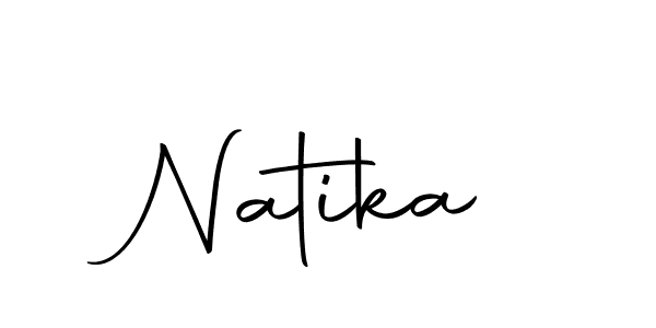 The best way (Autography-DOLnW) to make a short signature is to pick only two or three words in your name. The name Natika include a total of six letters. For converting this name. Natika signature style 10 images and pictures png