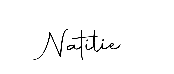 Use a signature maker to create a handwritten signature online. With this signature software, you can design (Autography-DOLnW) your own signature for name Natilie. Natilie signature style 10 images and pictures png