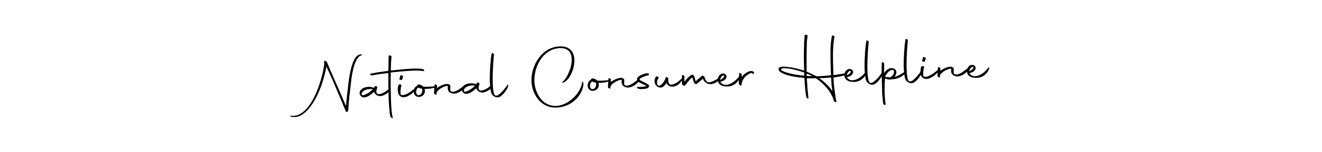 Design your own signature with our free online signature maker. With this signature software, you can create a handwritten (Autography-DOLnW) signature for name National Consumer Helpline. National Consumer Helpline signature style 10 images and pictures png