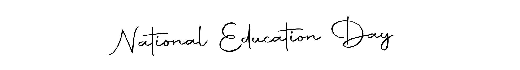 Create a beautiful signature design for name National Education Day. With this signature (Autography-DOLnW) fonts, you can make a handwritten signature for free. National Education Day signature style 10 images and pictures png