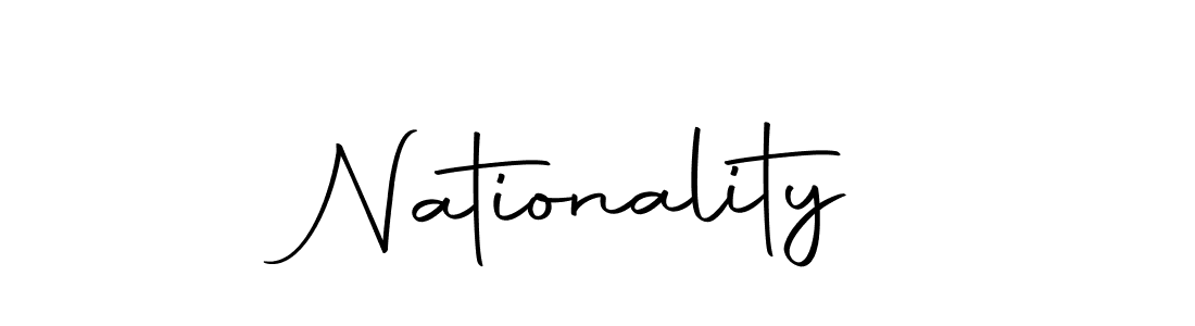 Use a signature maker to create a handwritten signature online. With this signature software, you can design (Autography-DOLnW) your own signature for name Nationality. Nationality signature style 10 images and pictures png