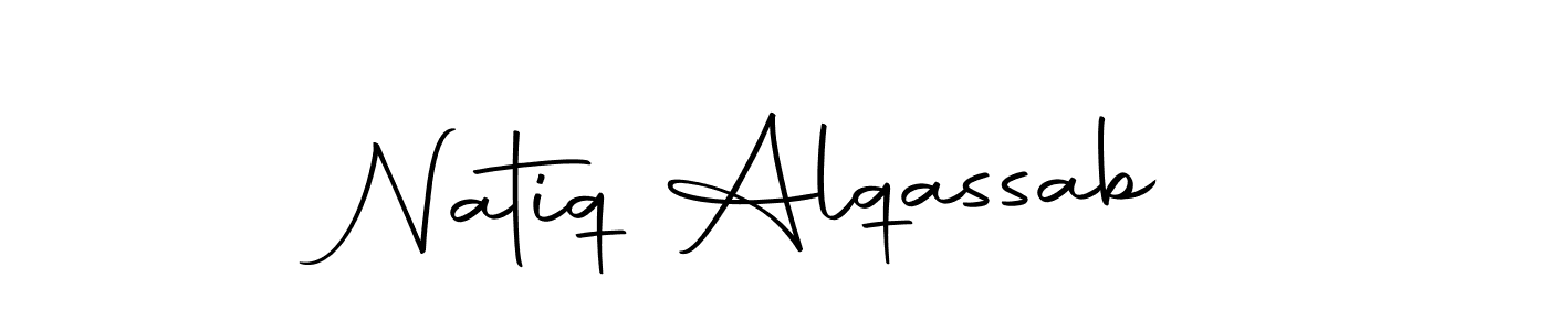 The best way (Autography-DOLnW) to make a short signature is to pick only two or three words in your name. The name Natiq Alqassab include a total of six letters. For converting this name. Natiq Alqassab signature style 10 images and pictures png