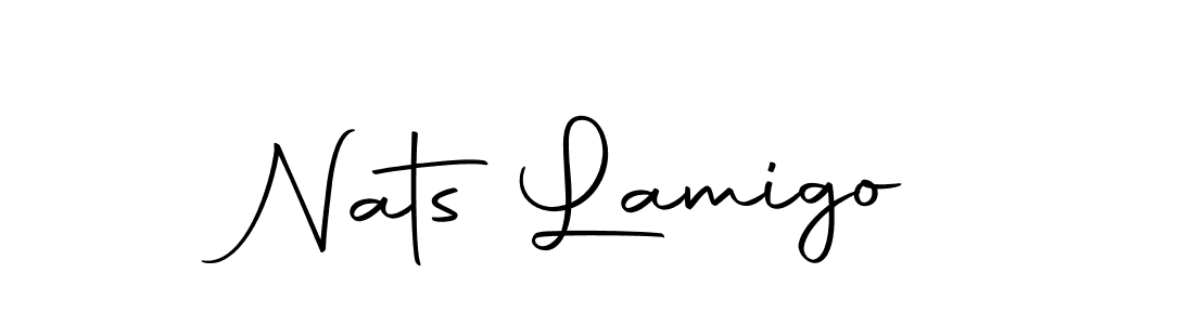 if you are searching for the best signature style for your name Nats Lamigo. so please give up your signature search. here we have designed multiple signature styles  using Autography-DOLnW. Nats Lamigo signature style 10 images and pictures png