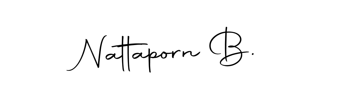 You can use this online signature creator to create a handwritten signature for the name Nattaporn B.. This is the best online autograph maker. Nattaporn B. signature style 10 images and pictures png