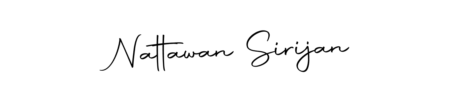 You should practise on your own different ways (Autography-DOLnW) to write your name (Nattawan Sirijan) in signature. don't let someone else do it for you. Nattawan Sirijan signature style 10 images and pictures png