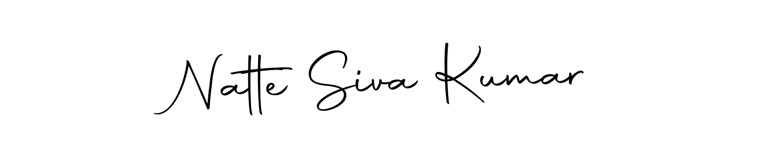 Design your own signature with our free online signature maker. With this signature software, you can create a handwritten (Autography-DOLnW) signature for name Natte Siva Kumar. Natte Siva Kumar signature style 10 images and pictures png