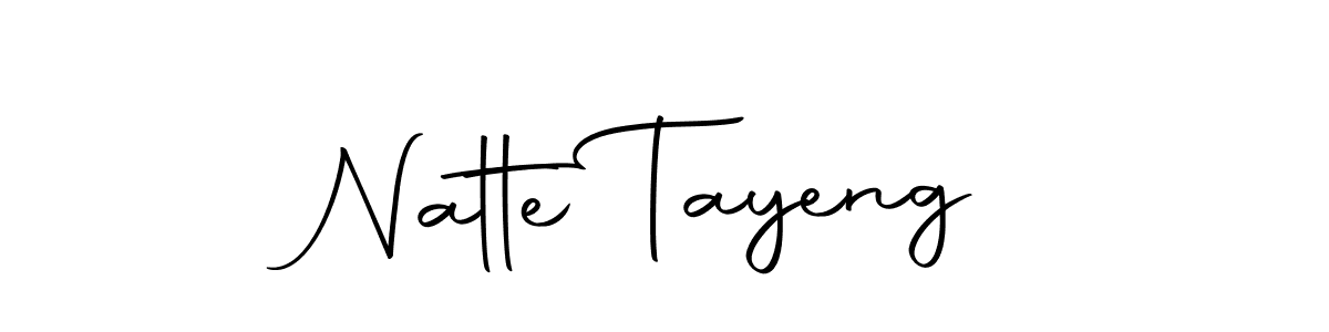 Use a signature maker to create a handwritten signature online. With this signature software, you can design (Autography-DOLnW) your own signature for name Natte Tayeng. Natte Tayeng signature style 10 images and pictures png