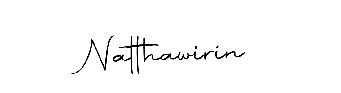 The best way (Autography-DOLnW) to make a short signature is to pick only two or three words in your name. The name Natthawirin include a total of six letters. For converting this name. Natthawirin signature style 10 images and pictures png