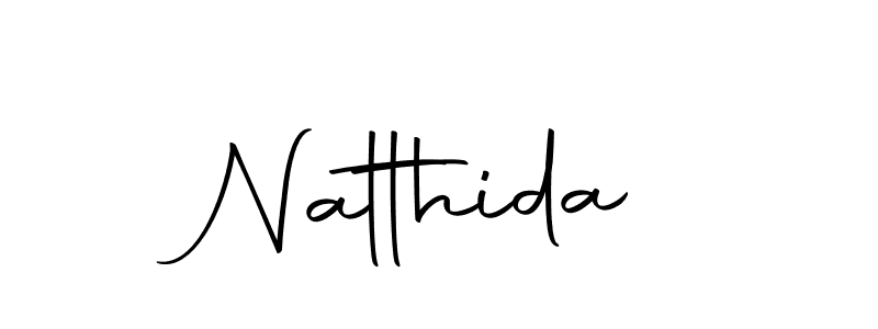 Create a beautiful signature design for name Natthida. With this signature (Autography-DOLnW) fonts, you can make a handwritten signature for free. Natthida signature style 10 images and pictures png