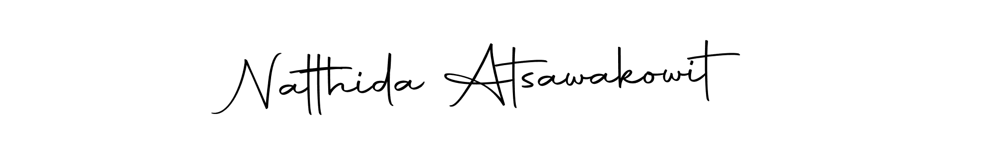You should practise on your own different ways (Autography-DOLnW) to write your name (Natthida Atsawakowit) in signature. don't let someone else do it for you. Natthida Atsawakowit signature style 10 images and pictures png