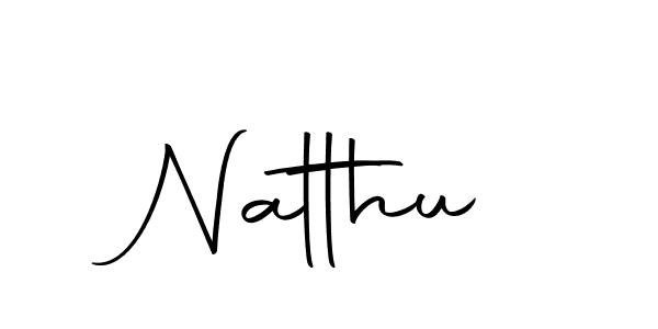 Make a beautiful signature design for name Natthu. With this signature (Autography-DOLnW) style, you can create a handwritten signature for free. Natthu signature style 10 images and pictures png