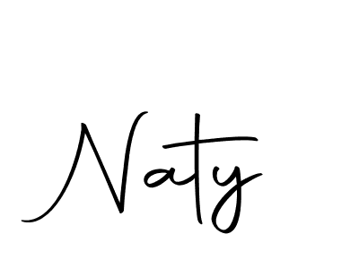 Make a beautiful signature design for name Naty. With this signature (Autography-DOLnW) style, you can create a handwritten signature for free. Naty signature style 10 images and pictures png