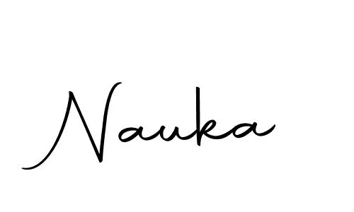 Design your own signature with our free online signature maker. With this signature software, you can create a handwritten (Autography-DOLnW) signature for name Nauka. Nauka signature style 10 images and pictures png