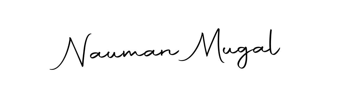 How to make Nauman Mugal name signature. Use Autography-DOLnW style for creating short signs online. This is the latest handwritten sign. Nauman Mugal signature style 10 images and pictures png