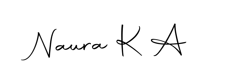 This is the best signature style for the Naura K A name. Also you like these signature font (Autography-DOLnW). Mix name signature. Naura K A signature style 10 images and pictures png
