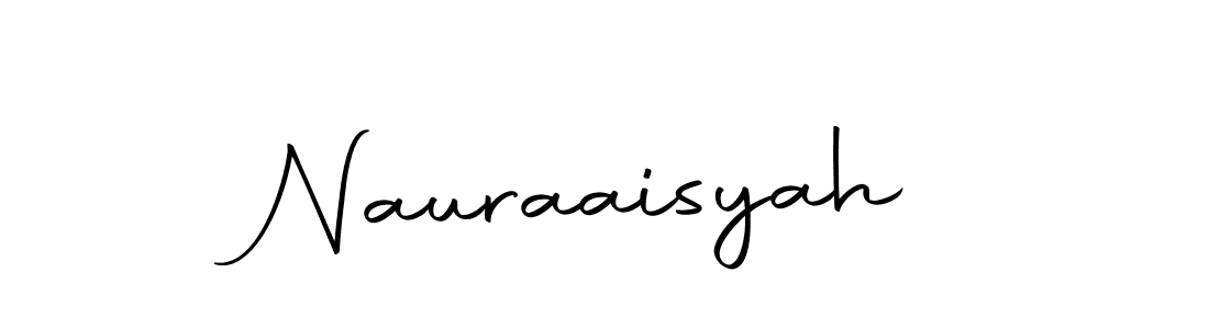 Nauraaisyah stylish signature style. Best Handwritten Sign (Autography-DOLnW) for my name. Handwritten Signature Collection Ideas for my name Nauraaisyah. Nauraaisyah signature style 10 images and pictures png