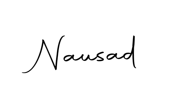 Nausad stylish signature style. Best Handwritten Sign (Autography-DOLnW) for my name. Handwritten Signature Collection Ideas for my name Nausad. Nausad signature style 10 images and pictures png