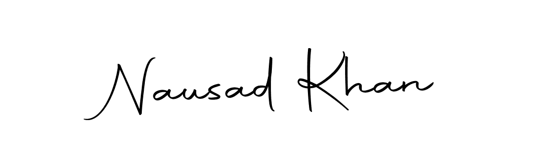 Create a beautiful signature design for name Nausad Khan. With this signature (Autography-DOLnW) fonts, you can make a handwritten signature for free. Nausad Khan signature style 10 images and pictures png
