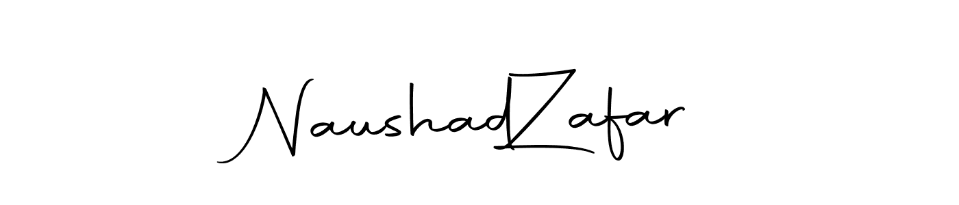 Create a beautiful signature design for name Naushad  Zafar. With this signature (Autography-DOLnW) fonts, you can make a handwritten signature for free. Naushad  Zafar signature style 10 images and pictures png