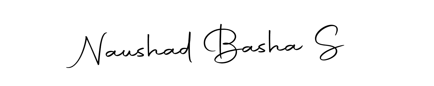 Make a beautiful signature design for name Naushad Basha S. Use this online signature maker to create a handwritten signature for free. Naushad Basha S signature style 10 images and pictures png