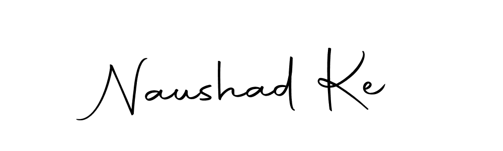 How to make Naushad Ke name signature. Use Autography-DOLnW style for creating short signs online. This is the latest handwritten sign. Naushad Ke signature style 10 images and pictures png