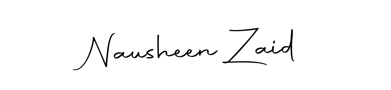 How to make Nausheen Zaid signature? Autography-DOLnW is a professional autograph style. Create handwritten signature for Nausheen Zaid name. Nausheen Zaid signature style 10 images and pictures png