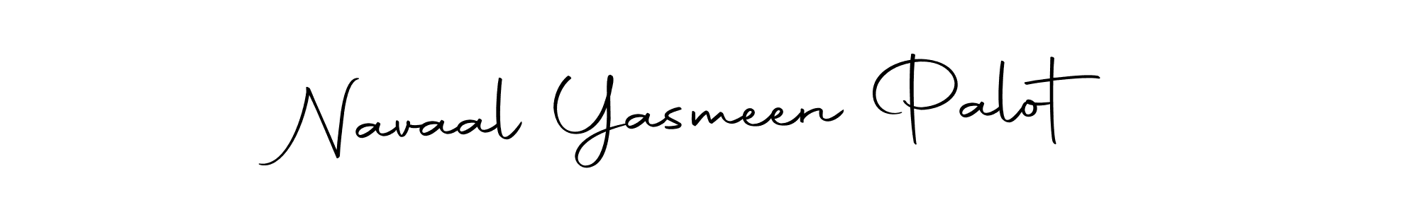Create a beautiful signature design for name Navaal Yasmeen Palot. With this signature (Autography-DOLnW) fonts, you can make a handwritten signature for free. Navaal Yasmeen Palot signature style 10 images and pictures png