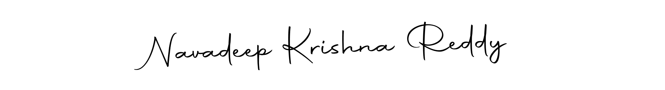 Design your own signature with our free online signature maker. With this signature software, you can create a handwritten (Autography-DOLnW) signature for name Navadeep Krishna Reddy. Navadeep Krishna Reddy signature style 10 images and pictures png
