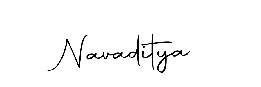 Design your own signature with our free online signature maker. With this signature software, you can create a handwritten (Autography-DOLnW) signature for name Navaditya. Navaditya signature style 10 images and pictures png
