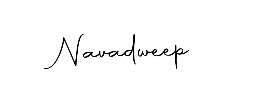 Create a beautiful signature design for name Navadweep. With this signature (Autography-DOLnW) fonts, you can make a handwritten signature for free. Navadweep signature style 10 images and pictures png