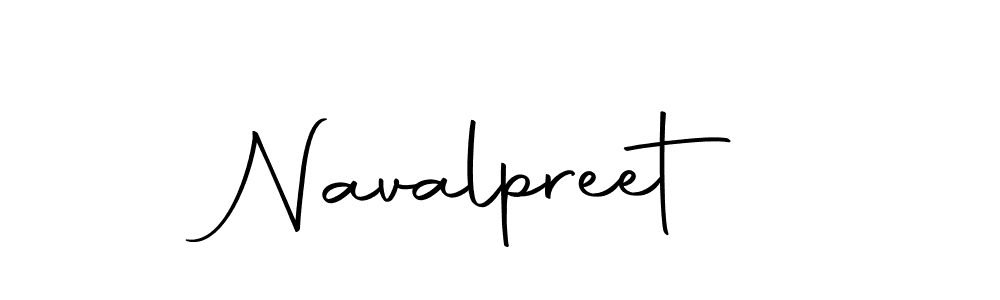 Create a beautiful signature design for name Navalpreet. With this signature (Autography-DOLnW) fonts, you can make a handwritten signature for free. Navalpreet signature style 10 images and pictures png